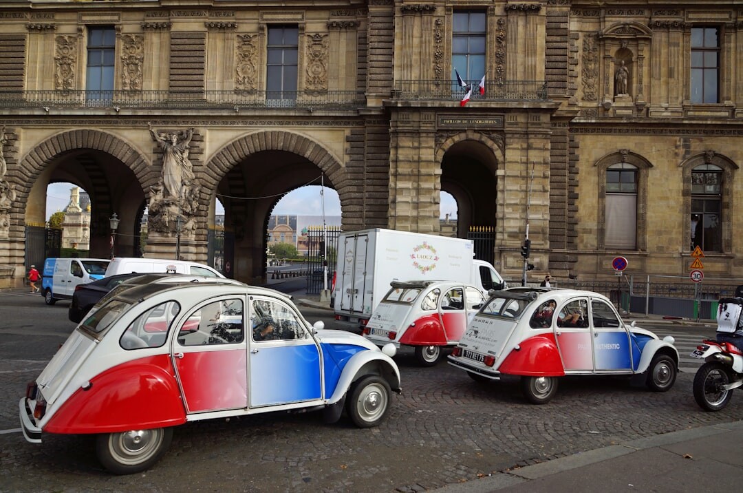 retro french car ad